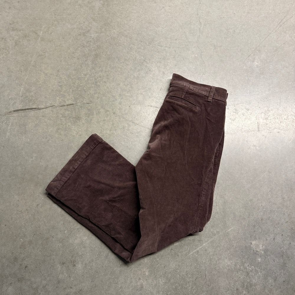 Torrid Feel The Fit Brown Corduroy Wide Leg Flare Pants Womens Size 10R 3652